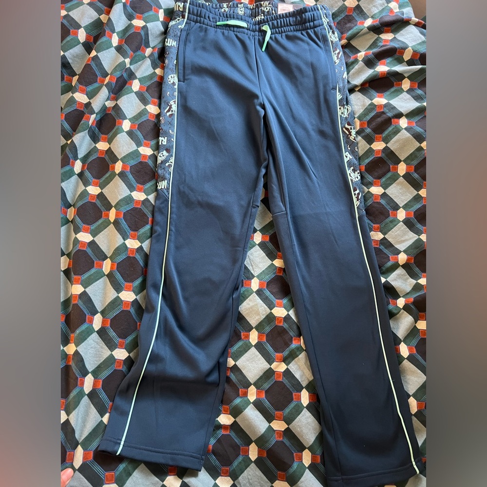 Tek Gear Blue Sweatpants with Side Stripe